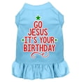 thumbnail image 1 of Go Jesus Screen Print Dog Dress Baby Blue Sm (10), 1 of 2