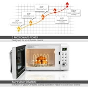Costway 0.7Cu.ft Retro Countertop Microwave Oven