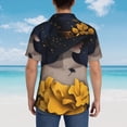 thumbnail image 6 of Goofa Elegant Lady With Hat Hawaiian Shirt for Men, Unisex Summer Beach Casual Short Sleeve Button Down Shirts,Aloha Tropical Floral print shirt-3X-Large, 6 of 9