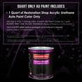 thumbnail image 2 of Restoration Shop - Chasis Black (Gloss) Acrylic Urethane Auto Paint - Quart Paint Color Only, Single Stage High Gloss, 2 of 5
