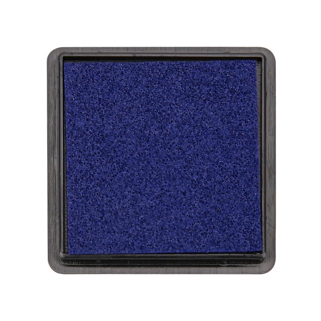 Almohadilla de tinta cuadrada para huellas dactilares para tarjetas de álbumes de recortes, sellos para manualidades de papel azul Ehuebsd libre de BPA