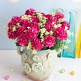 thumbnail image 3 of Grandest Birch 3 Bouquets Fake Flowers Charming Long-lasting 5 Heads Realistic Artificial Hydrangea Bouquet Garden Supplies(Gift 1PC), 3 of 6