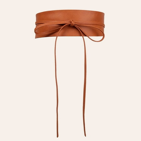 KuKuZhu Women Lady Sexy Stretch Buckle Waist Belt Bow Wide PU Leather Elastic Corset Waistband Beige Black Red White Camel Female Belt