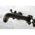 thumbnail image 2 of Kingston Brass KS4025AX Metropolitan Two-Handle Wall Mount Roman Tub Faucet, Oil Rubbed Bronze, 2 of 3