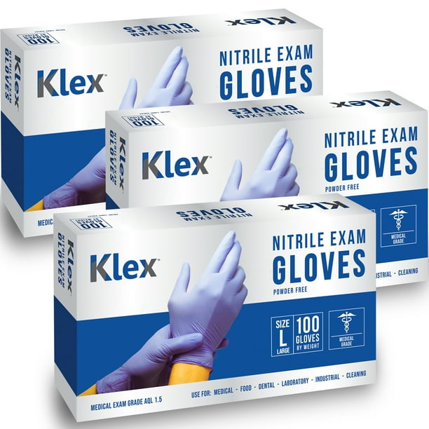 Klex Nitrile Medical Exam Gloves Powder Free Latex Free Food Safe