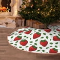 thumbnail image 5 of Sikiie Strawberry Nativity Christmas Tree Skirt, Jesus Christian Winter Holiday Tree Mat Decoration(30-48IN)36", 5 of 6