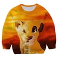 thumbnail image 1 of Niños León Rey Casual Simba sudaderas dibujos animados estampado 3D manga larga Harajuku pulóver ropa primavera otoño Teen Boys Tops8T Gao Jinjia LED, 1 of 2