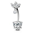 thumbnail image 1 of MesaSe Belly Button Ring Heart Belly Button Piercing Shiny Belly Button Jewelry Body Piercing, 1 of 6