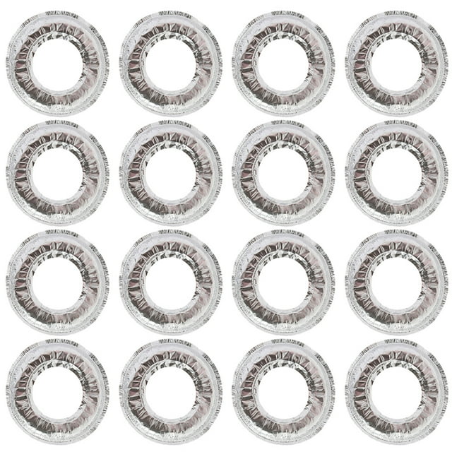 MasteelfCA 50 Pcs Couvre-Brûleurs Ronds en Aluminium Résistant à l'Huile Couvre-Four à Gaz