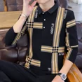 thumbnail image 4 of Polos de manga larga para hombre, jersey coreano de otoño de alta calidad, talla XL, divertidos, Y2k, talla S, sudaderas elásticas de una pieza para hombre, 4 of 5