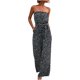 thumbnail image 1 of Moda mujer verano Casual Sexy sin mangas vendaje tubo Top estampado monos Fridja  alkflakhf36053, 1 of 7