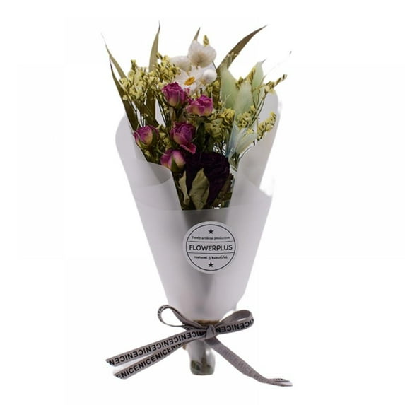 Natural Dried Bouquet Valentine's Day Gift,Dried Flower Bouquet Valentine's Day Decor for Anniversaries Exquisite Cute Festival Gift Home Decoration,DYI Flower Arrangement