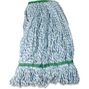 Impact Products Blue and White Rayon Saddle-Type Looped-End Finish Mop by Impact Products