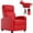 Red, variant on YRLLENSDAN Leather Massage chair for Adults, Adjustable Recliner Chairs with Backrest and Footrest, Small Comfy Single Sofa Chair for Living Room Home Theater, Black