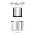 Graco BabySteps Expandable Metal Infant Baby Safety Gate Gray