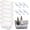 Square-Clear, variant on 6-Piece Ice Bucket Set with Plastic Scoops | Leak-Proof Large Ice Buckets for Parties, Bars, Outdoor Events | Chilling Containers for Wine, Champagne, Bee