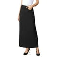 thumbnail image 4 of INSPIRE CHIC Work Pencil Skirt for Women's High Waist Pockets Slip Back Office Midi Bodycon Skirts XS Black, 4 of 6