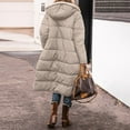 thumbnail image 3 of Dwralegc Oversized Winter Coats for Women Warm Sherpa Lined Jacket Oversized Reversible Fleece Overcoats Shearling Fleece Jackets Puffer Outerwear with Hood Parka Coats Khaki XL, 3 of 4