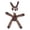 Dark Brown, variant on Pink Pig Squeaky Plush Dog Toy Corduroy Stretchy Limbs Chew Toy for Small Medium Dogs Interactive Play