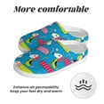 thumbnail image 6 of Daiia Color Dachshund Dog Print Women’s Fuzzy Slippers Memory Foam Lightweight House Shoes Cozy Loafer Flannel House Shoes-46/47, 6 of 7