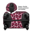 thumbnail image 4 of Xecao Rose Leopard Print print Elastic Luggage Cover, with double-sided print , is perfect for travel, business, and daily use, 4 of 9