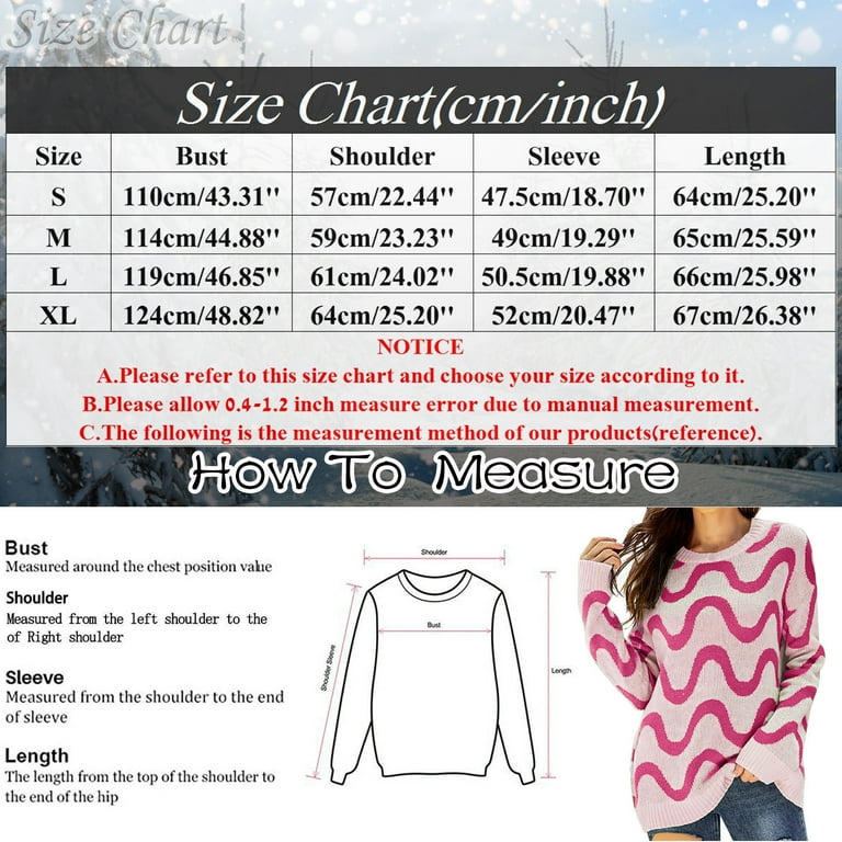 CAICJ98 Sweaters for Women Womens Long Sleeve Tops Crew Neck Knit