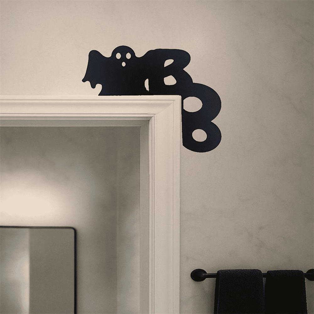 Adorable Spooky Ghost Door Hanger Iron Decor for Halloween and Beyond