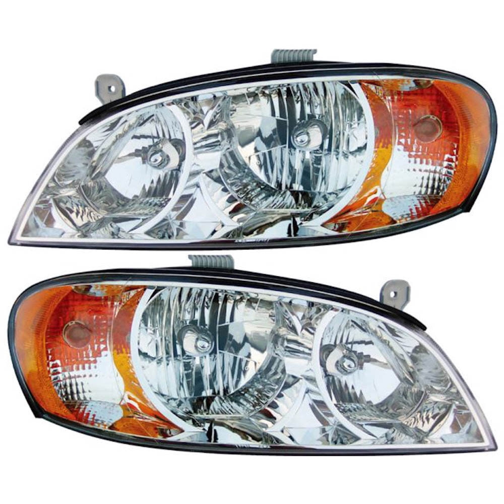 For Kia Spectra 2002 2003 2004 Pair New Left Right Headlight Assembly Walmart Com Walmart Com