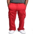 thumbnail image 1 of Men‘s Casual Gym Cargo Combat Straight Loose Jogger Sweat Track Pants, 1 of 4