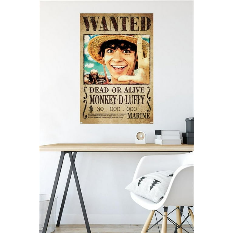 Netflix One Piece - Luffy Wanted Wall Poster, 22.375 x 34 