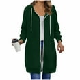 thumbnail image 5 of zejinsd Zip Up Hoodies for Women Casual Lightweight Long Zip Up Hoodie Tunic Sweatshirt Jacket with Pockets, 5 of 7