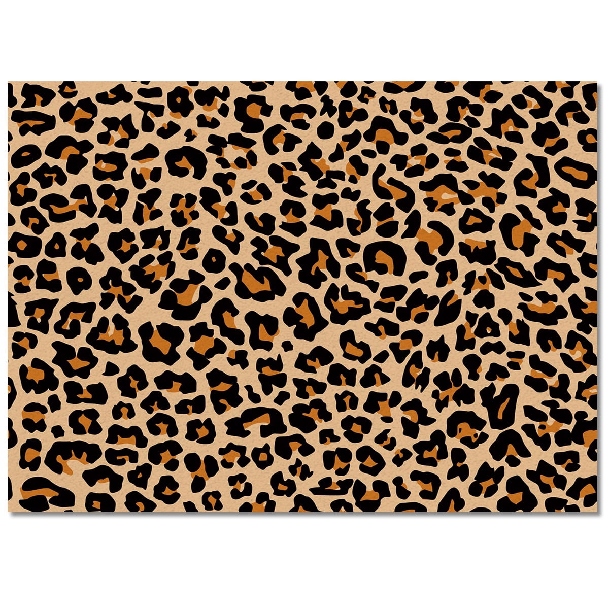 Leopard Print Cheetah for Living Room Floor Mat Bedroom Rug Large Bathroom Entrance Non-slip Doormat