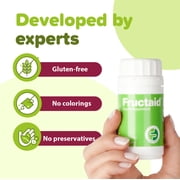 Fructaid - 90 Capsules, Dietary Supplement for Fructose Intolerance