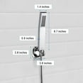 thumbnail image 6 of All Metal Handheld Shower Head with Power Wash Mode, 70-Inch Stainless Steel Hose, and Dual Purpose Holder, 6 of 8