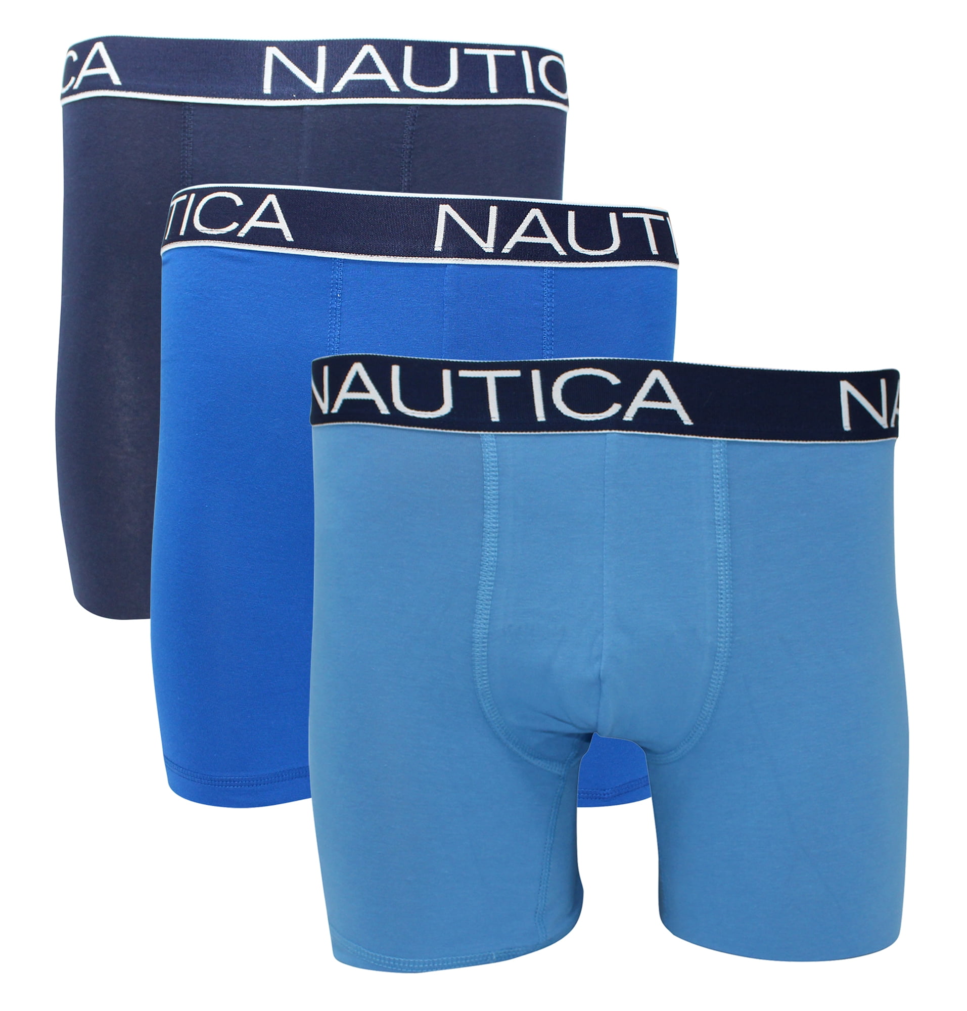 Nautica Nautica Men's 3Pack Classic Underwear Cotton Stretch Boxer