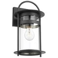 thumbnail image 3 of Nuvo Lighting Bracer 1 Light Medium Wall Lantern Matte Black Finish with Clear Glass, 3 of 6