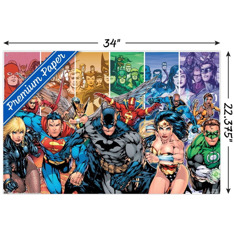 DC Comics - Justice League of America - Group Wall Poster with