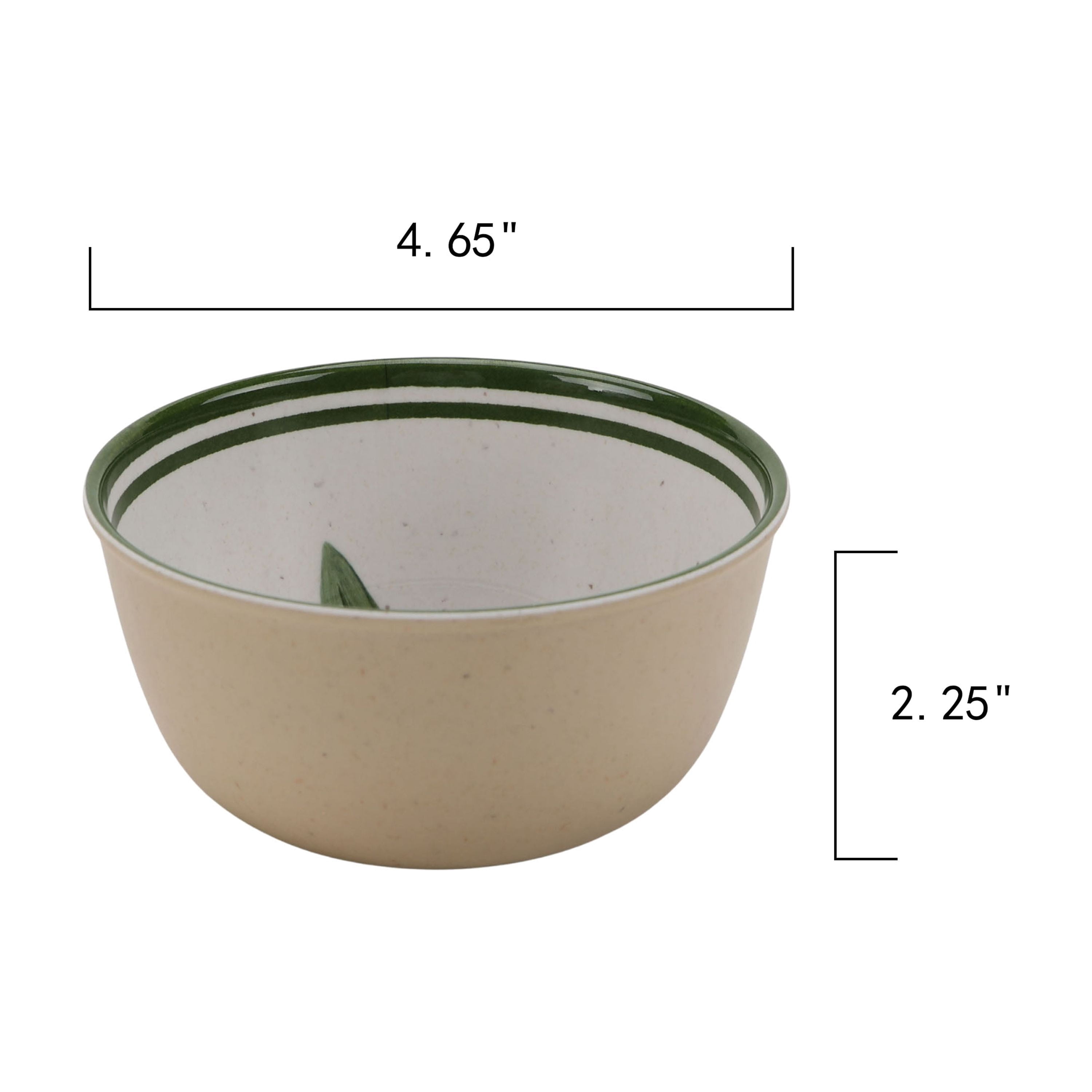 Better Homes and Gardens 2-Piece Bamboo Melamine Olive Dip Bowl Set