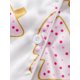 thumbnail image 5 of Conjunto de pijama navideño para mujer, con estampado de Papá Noel y árbol de Navidad, con plumas, camisa de manga larga con botones y pantalones, conjunto de 2 piezas, 5 of 5