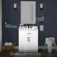 thumbnail image 6 of Ove Decors Athea 30 W x 22" D Freestanding Bathroom Vanity with Sink, Pure White, 6 of 14