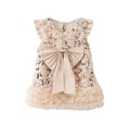 thumbnail image 1 of AJIWYH Robe Tutu en Tulle Sans Manches à Sequins pour Bébé Filles Beige pour 18-24 Mois, 1 of 9