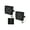 Carbon steel model, variant on Heavy Duty 4" Square Bumper Cap Ventilated Mesh Cover with for Trailers, Motorhomes, Quick Installation