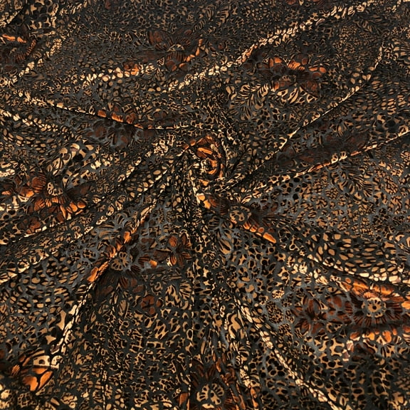 Floral Animal Print Burnout Velvet