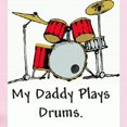 thumbnail image 2 of CafePress - My Daddy Plays Drums! Body Suit - Baby Light Bodysuit, Size Newborn - 24 Months, 2 of 4