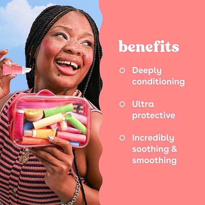 eos 24H Moisture Super Balm Minis - Watermelon Frosé, Tangerine Spritz, Strawberry Limoncello - 0.51 fl oz/3pk