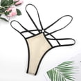thumbnail image 4 of Bisque Yellow Open Type Women's Panties Crotch Opening G-strings Thongs Lingeries Underwear, 4 of 7