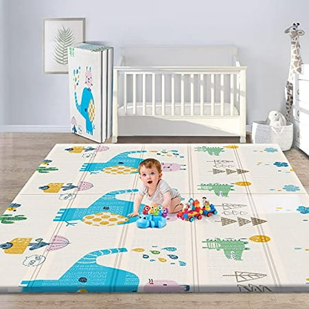 Gimars Xl Bpa Free 0 4 In Reversible Foldable Baby Play Mat Waterproof Foam Floor Crawling Portable Playmat For Infants Toddler Kids Indoor Outdoor Use 79 X71x0 4inch Canada Gimars Xl Bpa Free 0 4 In Reversible, Outdoor Play Mats For Infants