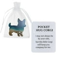 thumbnail image 2 of Safeglitz Handmade Resin & Acrylic Pocket Hug Ornaments（Cute Animal Keepsakes）, with Inspirational Cards, Ideal for Comfort,Corgi 1Pc Pocket Animal Ornament C, 2 of 4