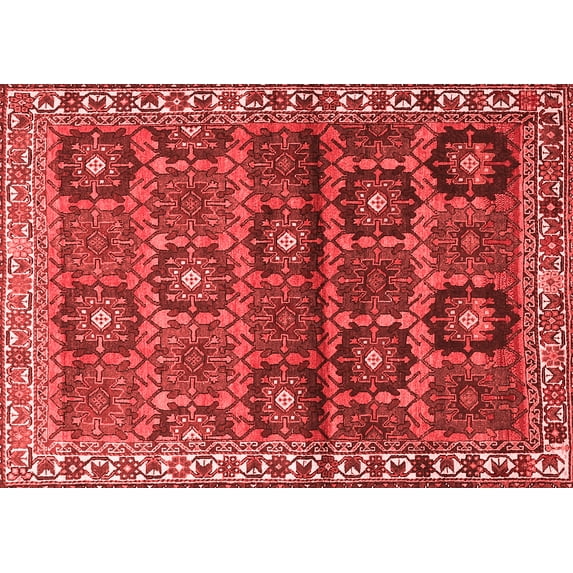 Ahgly Company Indoor Rectangle Persian Red Traditional Area Rugs, 8' x 12'