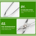 thumbnail image 5 of Herramienta de recogida de acero inoxidable Clip de basura largo Forma de tijera Tenazas portátiles Accesorios para barbacoas Apar HOMEMAXS mx4267000, 5 of 5